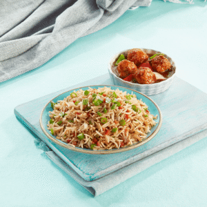 Manchurian with rice